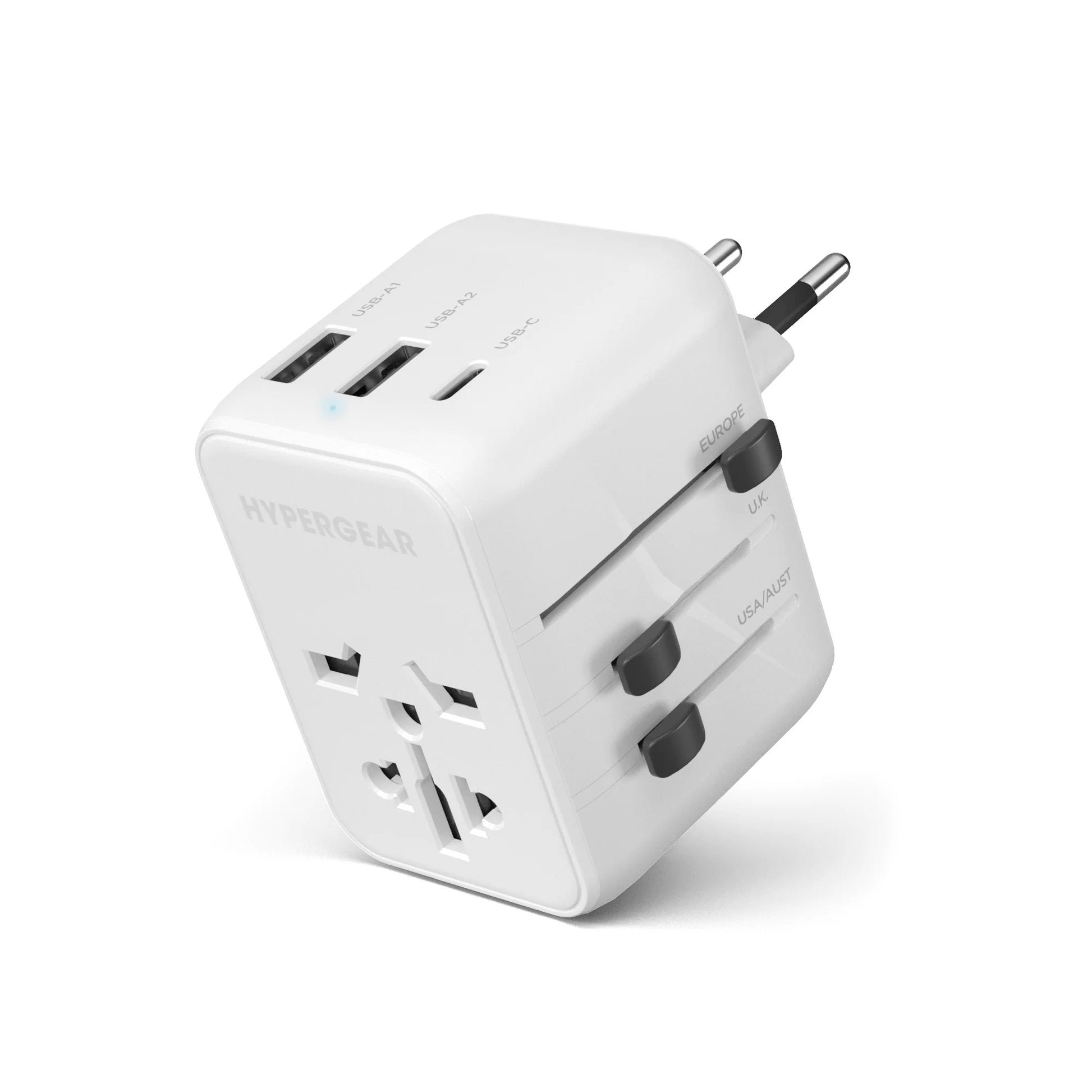 Hypergear Worldcharge Universal Travel Adapter with USB-C